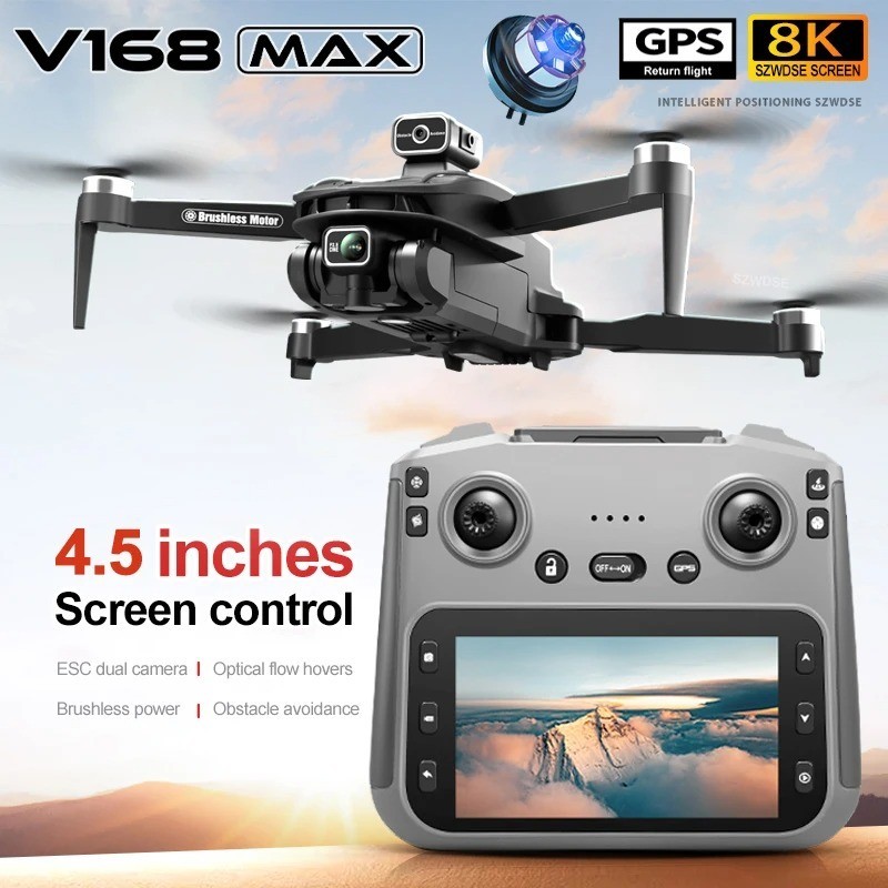 V168 MAX GPS Drone Professional 8K Camera Aerial FPV Brushless
