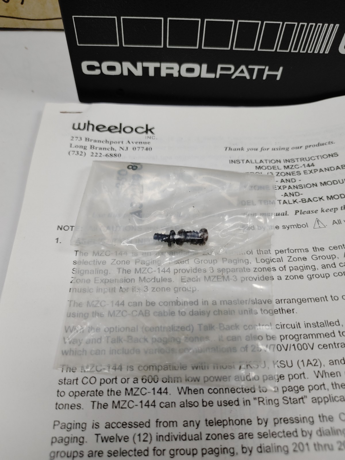 Wheelock MZC-144 Programmable Modular Zone Control System