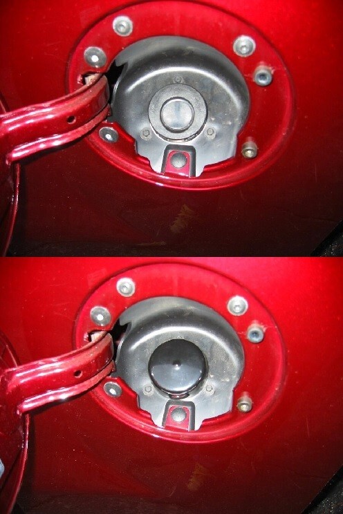 ERGO GM GAS CAP DUST COVER 2017-2026 CHEVROLET BUICK GMC CORVETTE CAPLESS FUEL