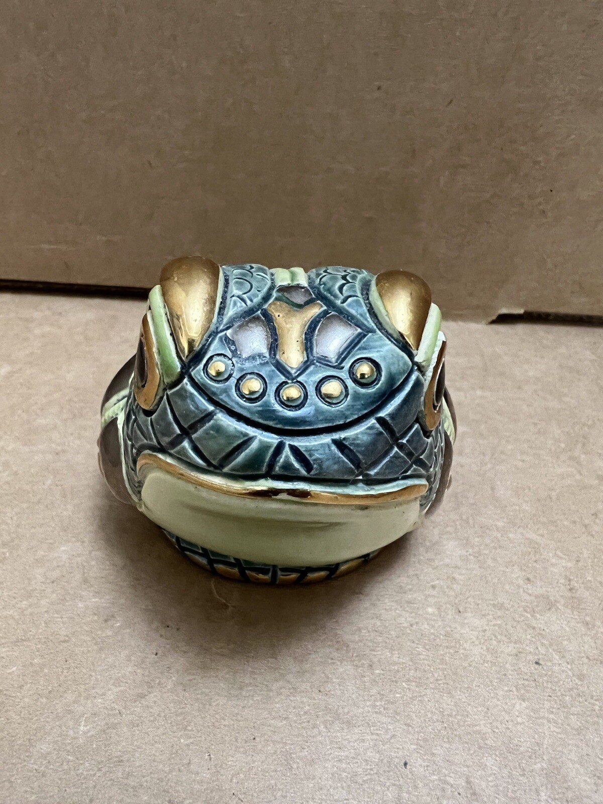 Rinconada Silver 2000 Anniversary Toad 731 Figurine piece RARE: Minor Chips