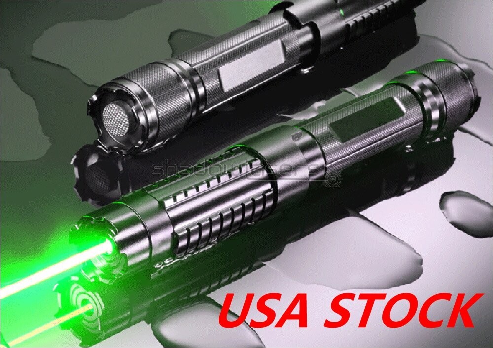 GX6-M 520nm Adjustable Focus Green Laser Pointer Visible Laser Pen Laser Beam US