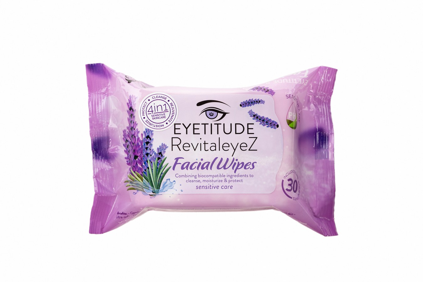 Eyetitude 4in1 Facial Wipes 30 ct