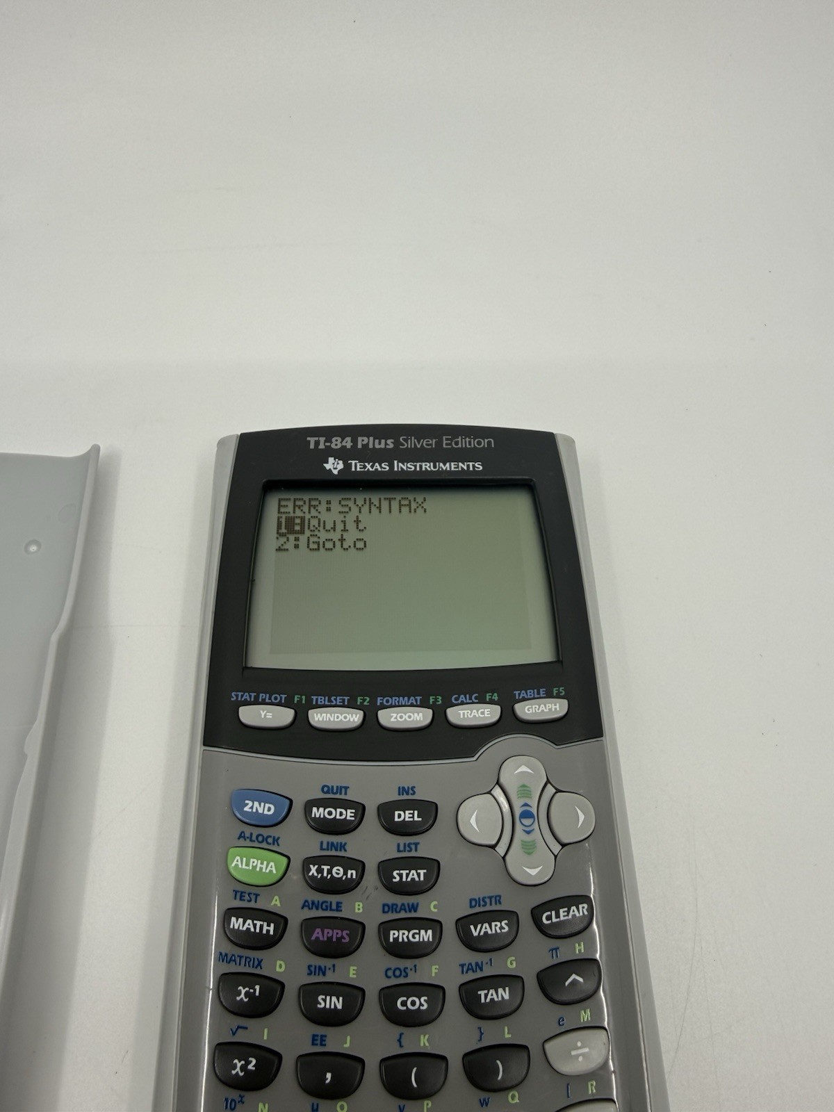 Texas Instruments TI-84 Plus Silver Edition Graphing Calculator Gray TESTED