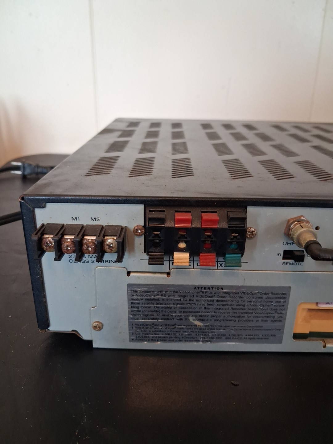 Uniden Videopal Videocipher RS Order Recorder Satellite Receiver - Powers On