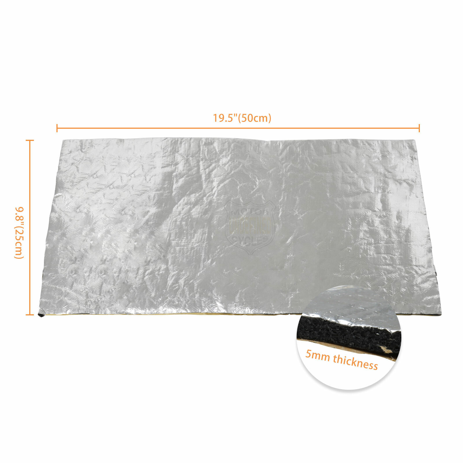 2PCS Motorcycle Fairing Professional Heat Shield Self Adhesive Sheet Protector