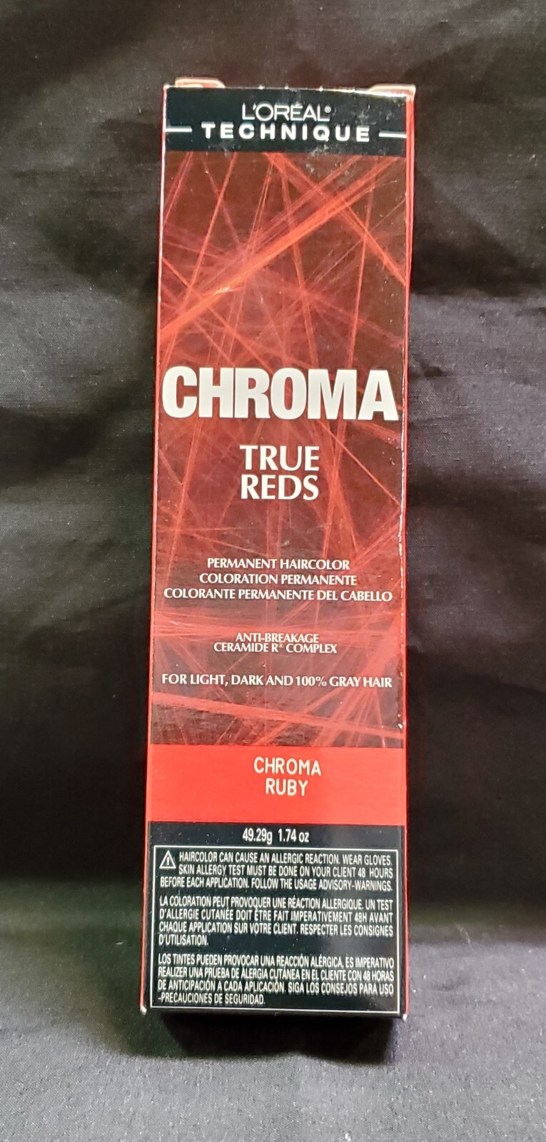L'Oreal Technique True Reds Chroma Ruby 1.74oz (3 Pack) with 8oz 20 Volume Oreor