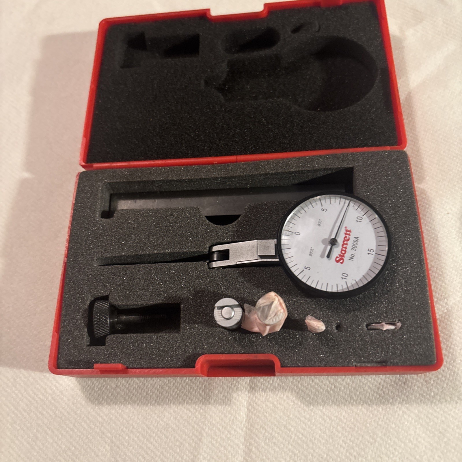 Starrett 3909A Dial Test Indicator Set with Accessories