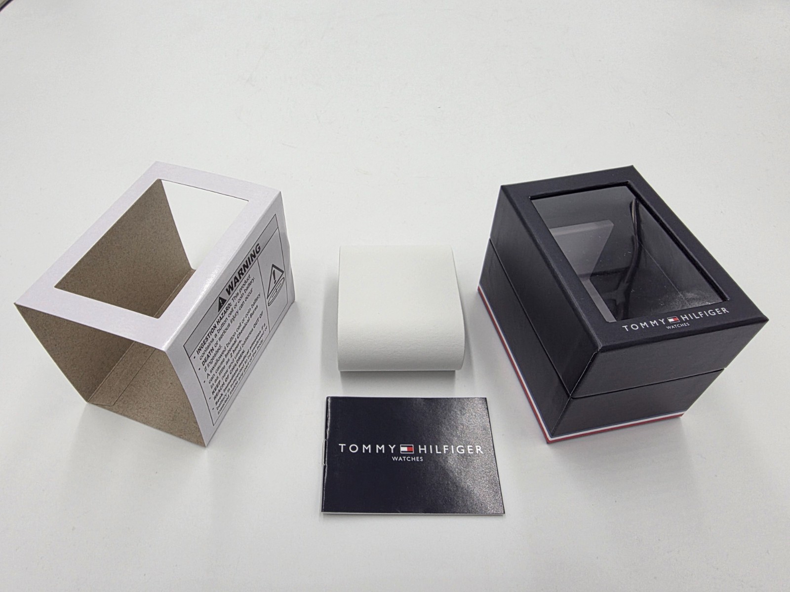 TOMMY HILFIGER WATCH DISPLAY GIFT PRESENTATION BOX WITH MANUAL
