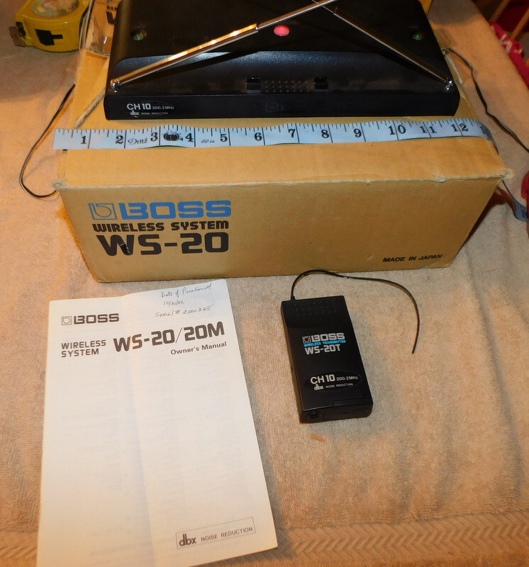 BOSS Wireless System WS-20 dbx Noise Reduction Base Powers on Remote does not