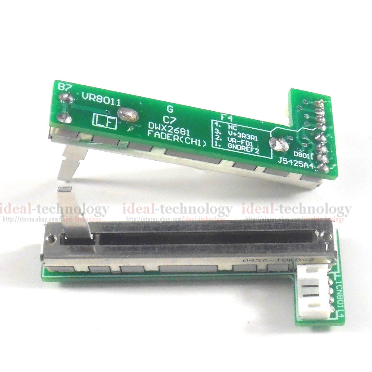 2pcs (DWX2681 / DWX2683)  Fader Assembly for Pioneer DJM 700 Ch 1 or Ch 3