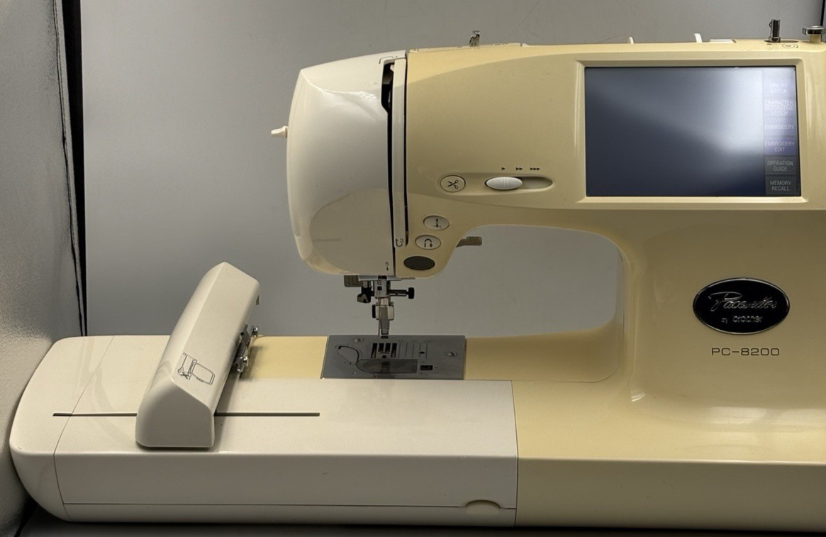 Brother PC-8200 Pacesetter Sewing & Embroidery Machine Case & Accessories Tested