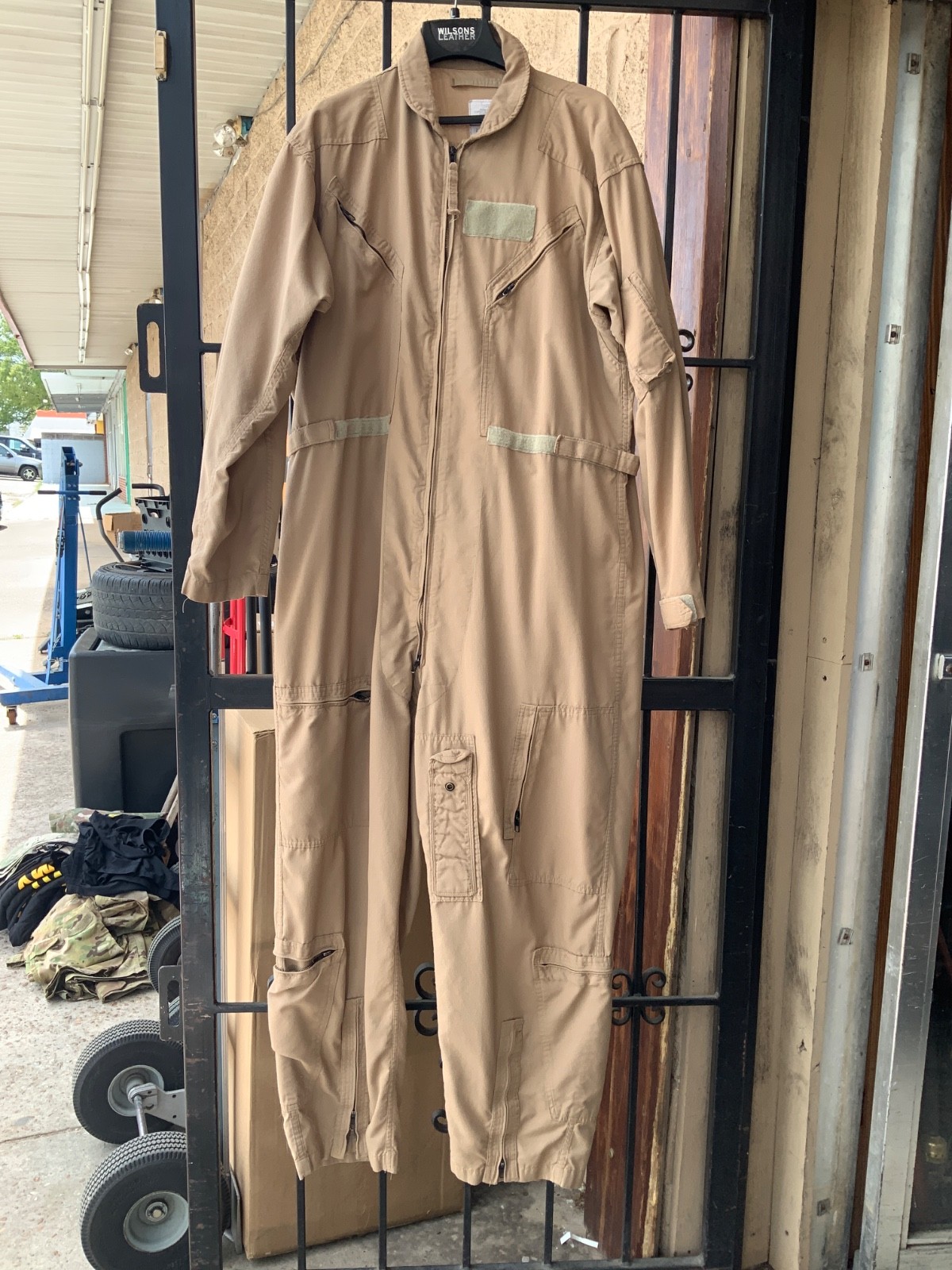 COVERALLS, FLYERS, CWU-27/P TYPE 1, CLASS 2, TAN 380 (SIZE 50R)