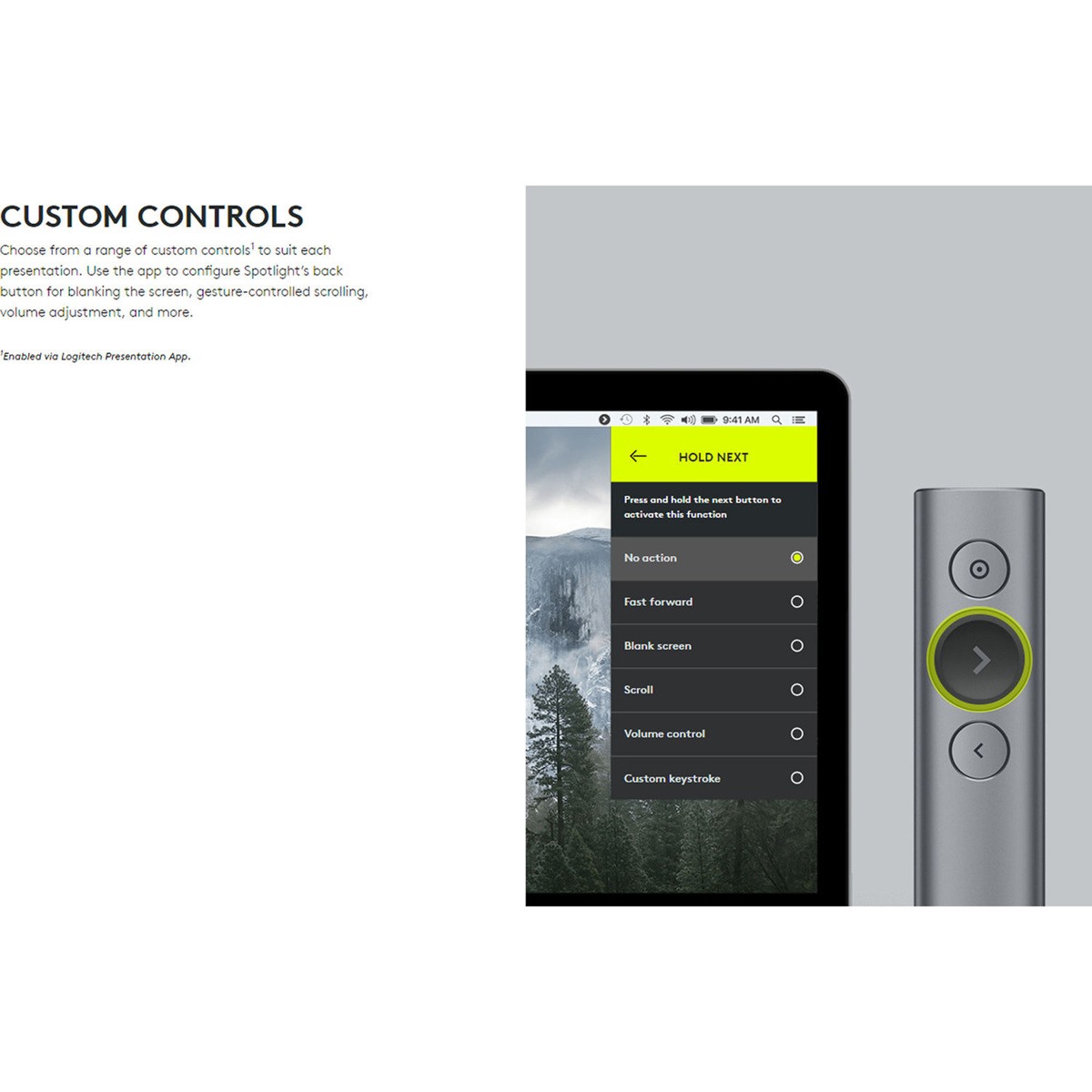 Logitech Spotlight Presentation Remote, Gold
