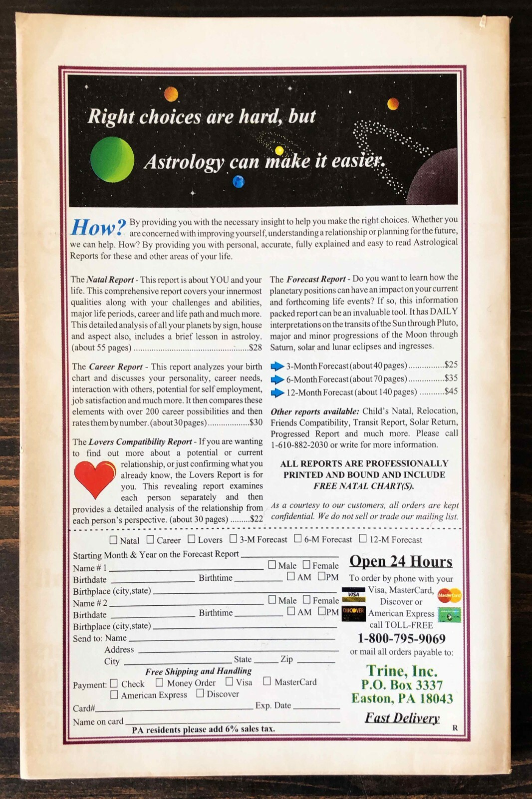 1996 American Astrology - March