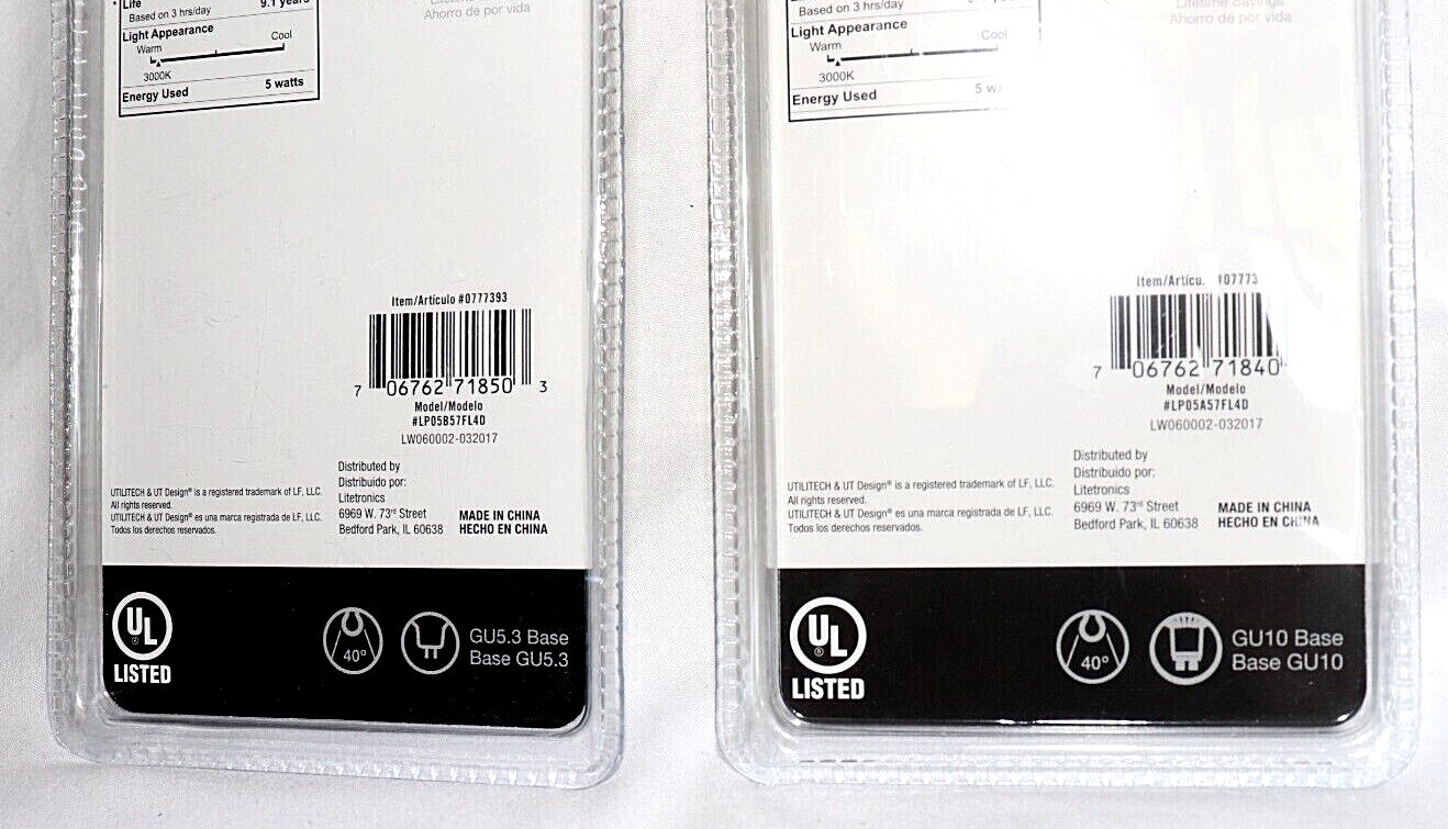 3 pack 35W Replacement LED bulbs, Warm White, MR16 Flood, *Choose Your Base*