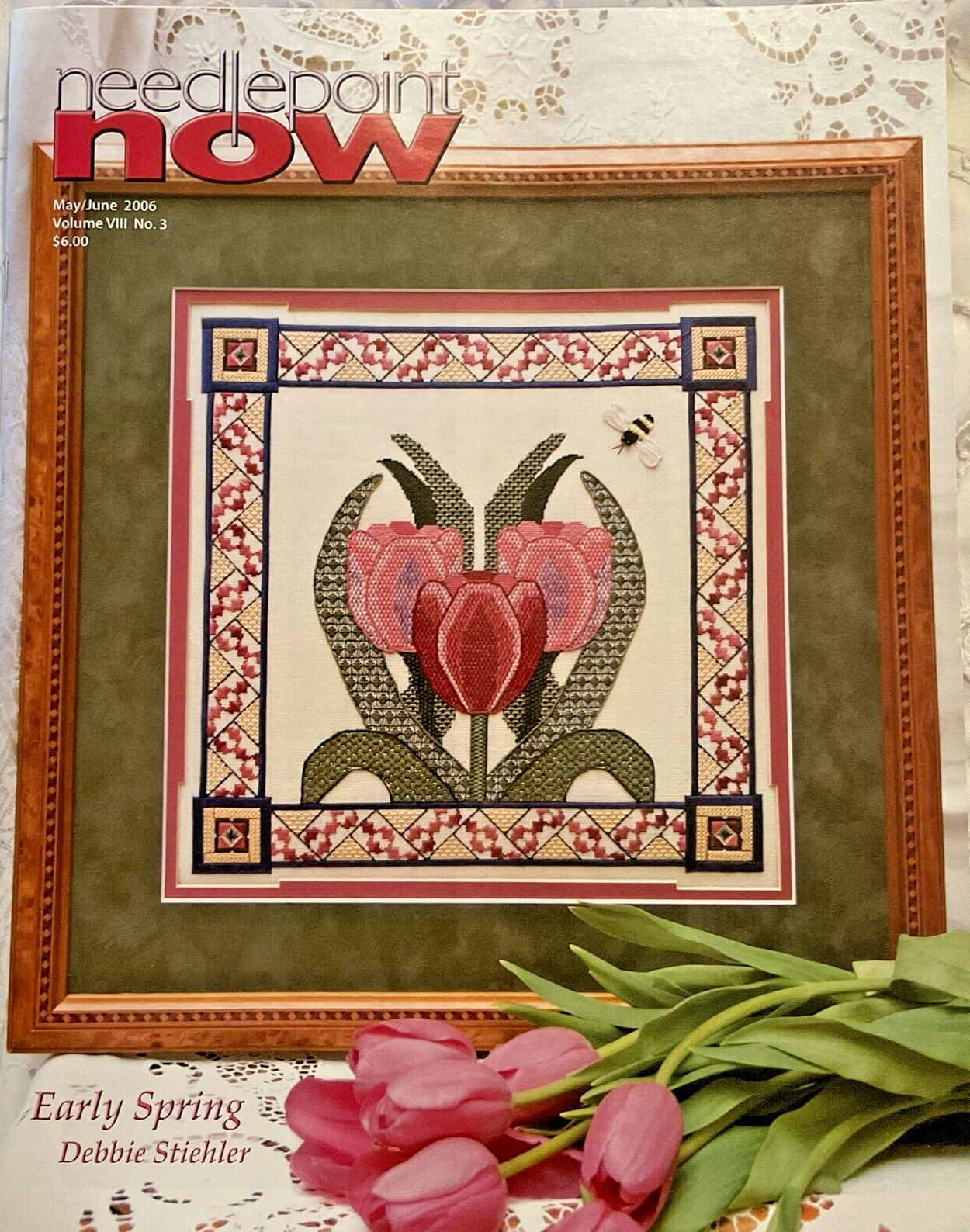 Needlepoint Now Magazine Back Issue May June 2006 Vol VIII Number 3 Great Charts