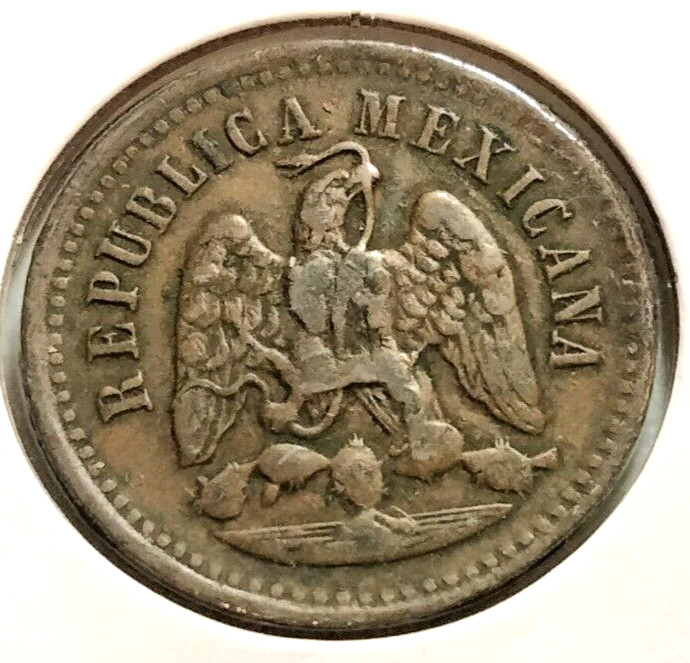 1895 Mexico - 1 Centavo Coin - KM #391.6 - (IN#14628)