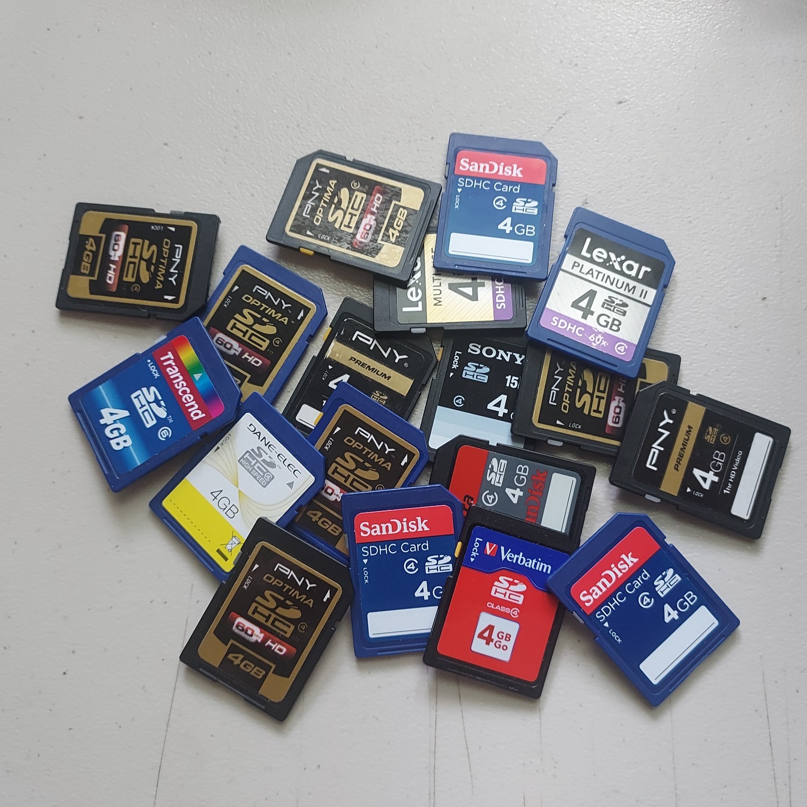 4GB SD Card mixed brands