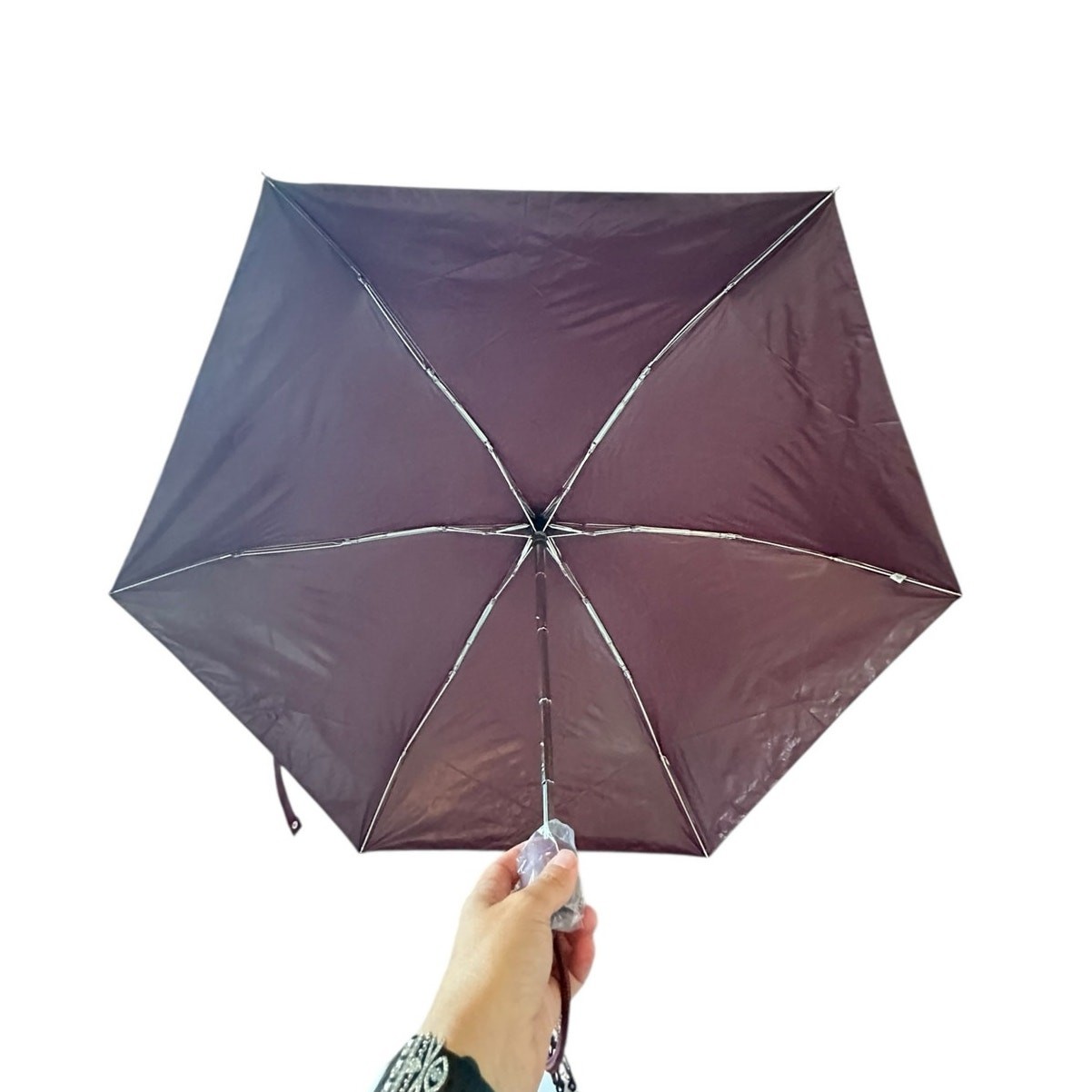 Coach Uv Protection Mini Umbrella With Cherry Print