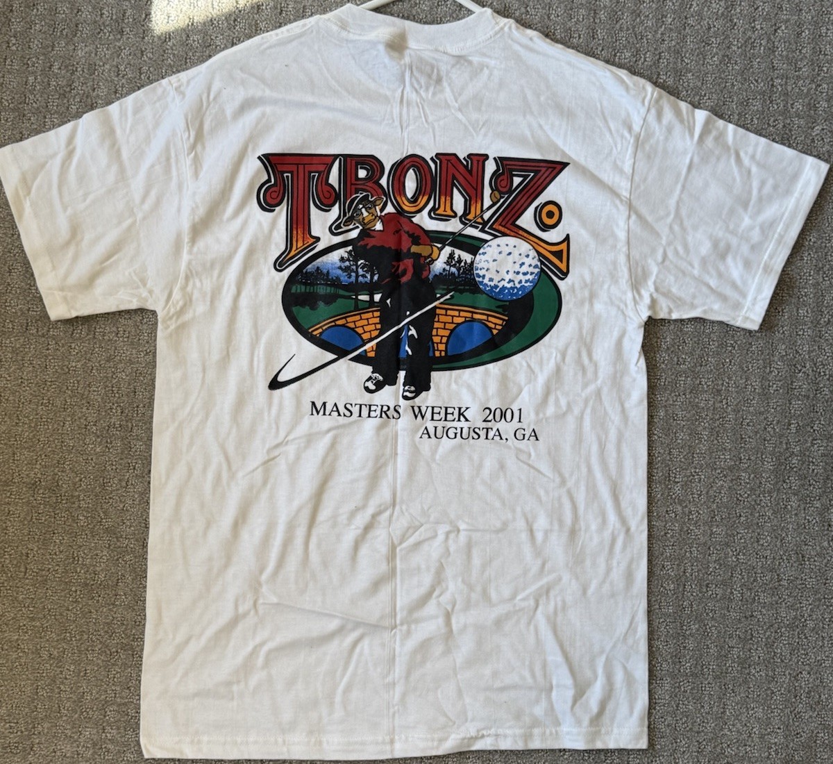 TBonz Steakhouse Masters Week Augusta 2001 White Medium M Shirt Hideki Matsuyama