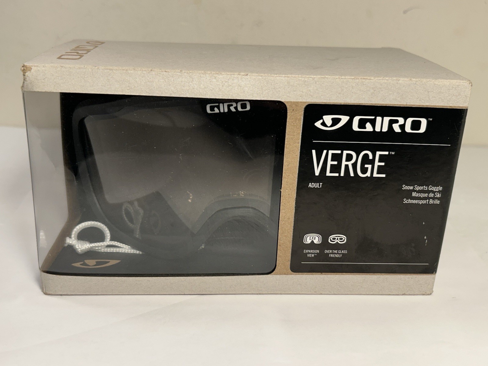Giro Verge Snowboard Ski Goggles Zoom Black Amber Rose Lens Adult New