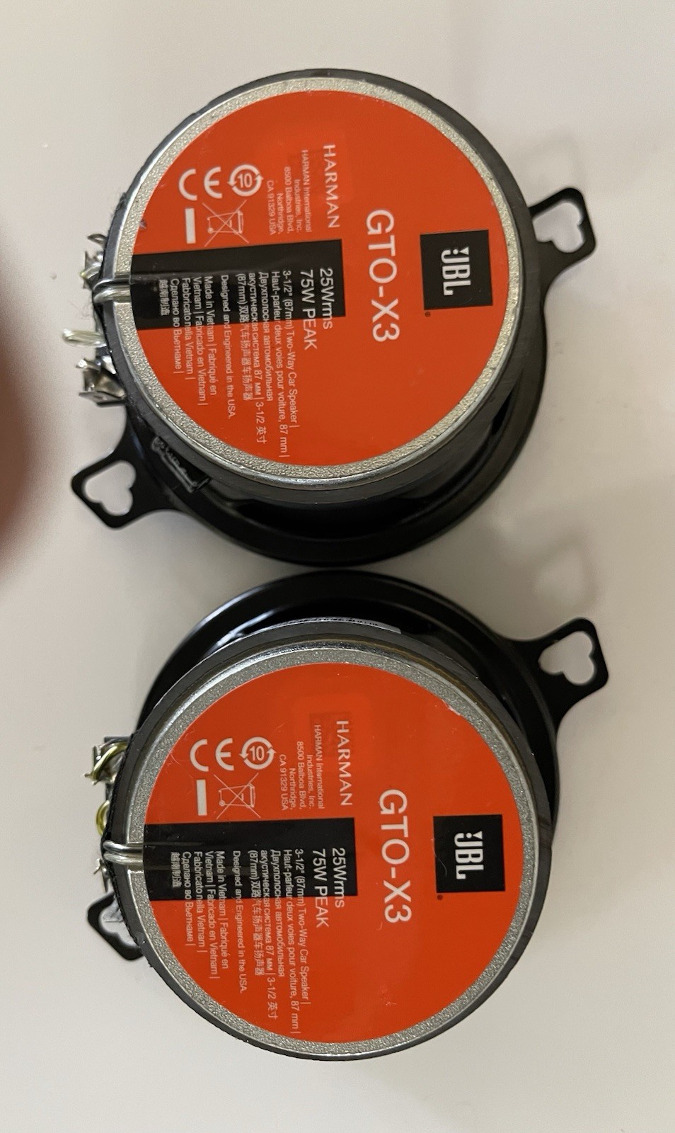 3-1/2” JBL Coaxial Speakers
