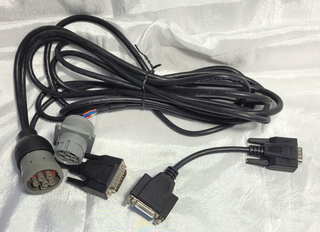 6-Pin Male/Female Connector to DB15 Male Type 2 Y 8' J1939 Cable & VGA Converter