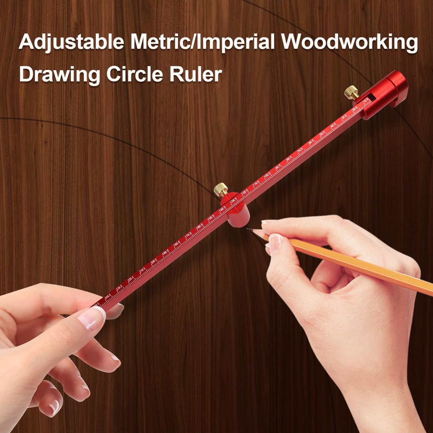 300mm Woodworking Compass Tool, Woodworking Compass Scriber, Large Compass fo...