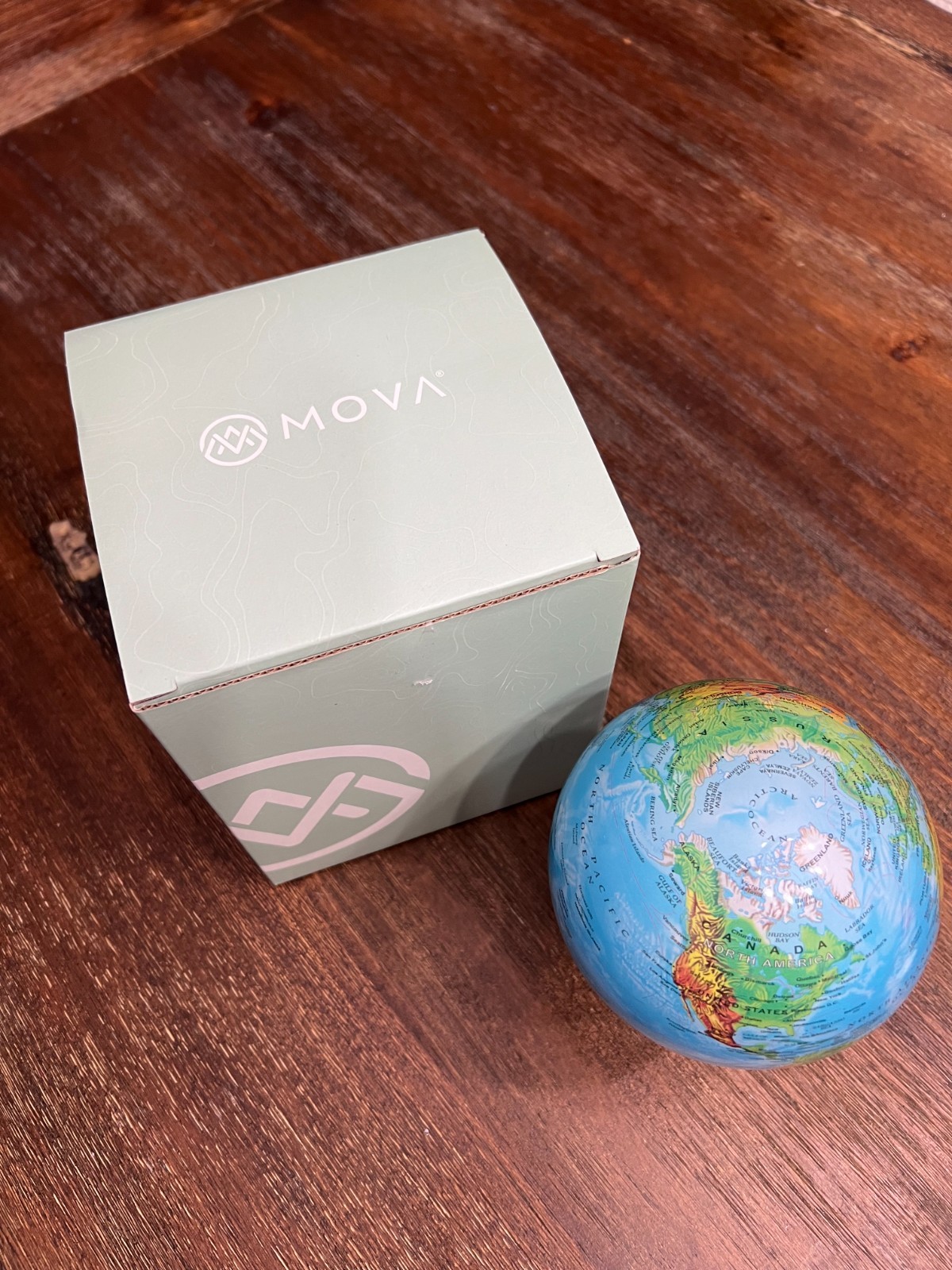 MOVA 4.5" Ocean Blue Relief Map Globe with Stand