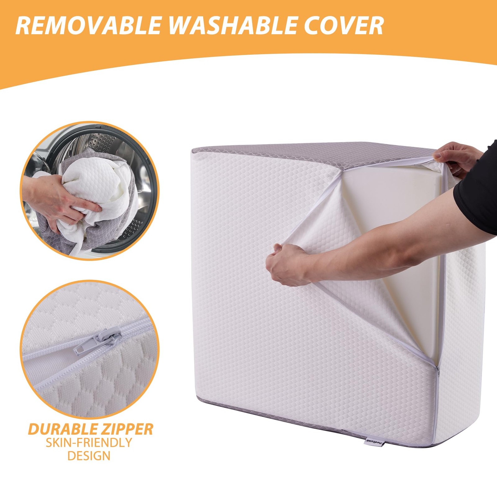 Leg Elevation Pillows, Leg Pillows for Sleeping, Cooling Gel Memory Foam Top,...