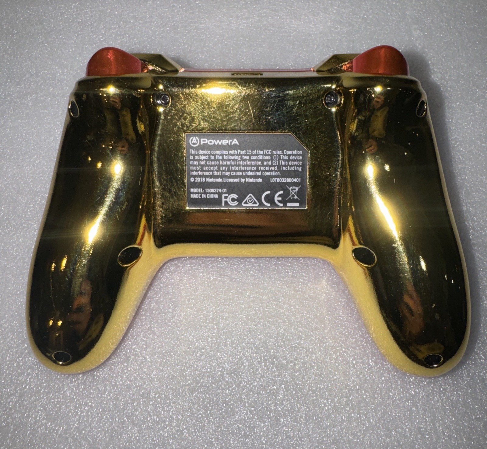 Metroid Red & Gold Samus Power A PowerA Wired Controller Nintendo Switch