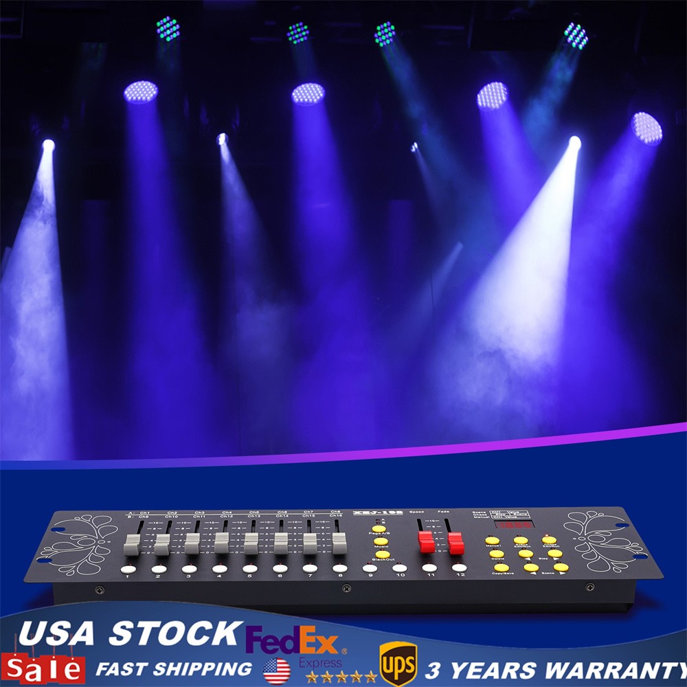 USA NEW Dmx Controller Dj Lighting Controller Stage Equipment Disco Party Bars