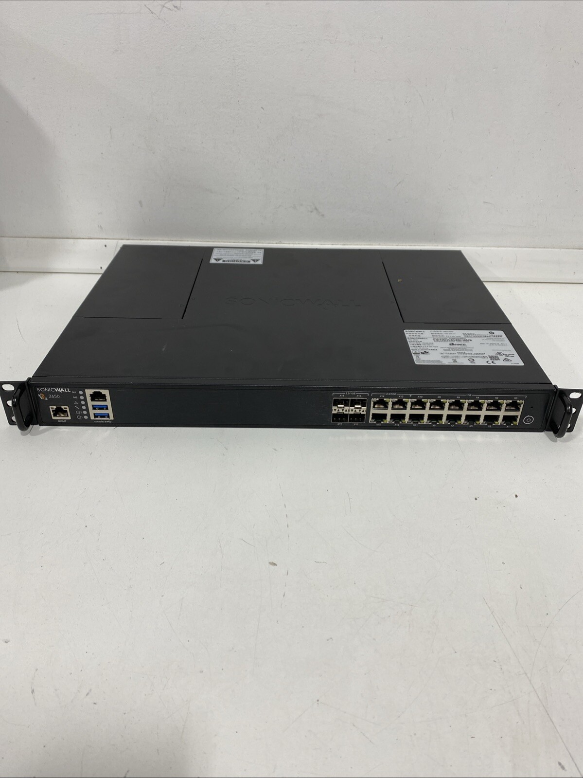 SonicWALL NSA 2650 Network Security/Firewall Appliance - Unknown License