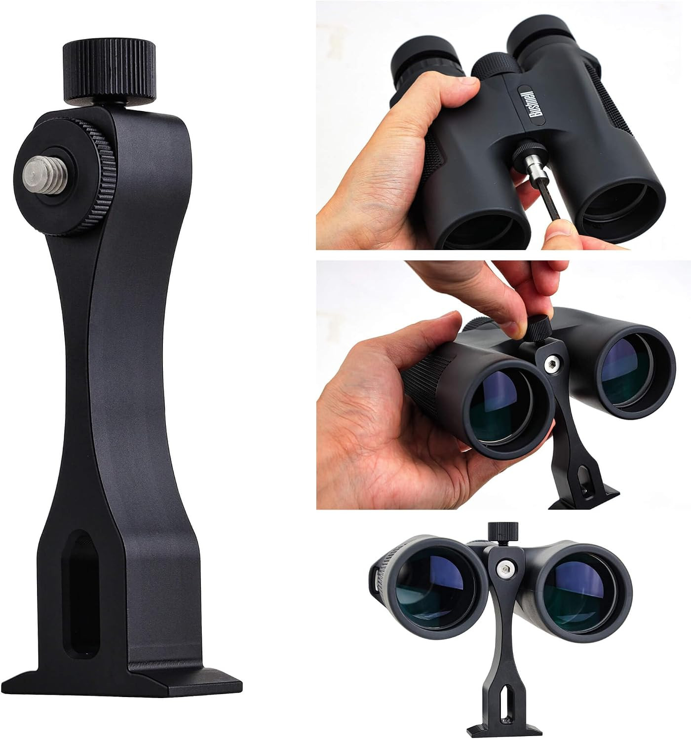 Aluminum Binocular Tripod Mount Adapter, Quick Release for Bird Watching