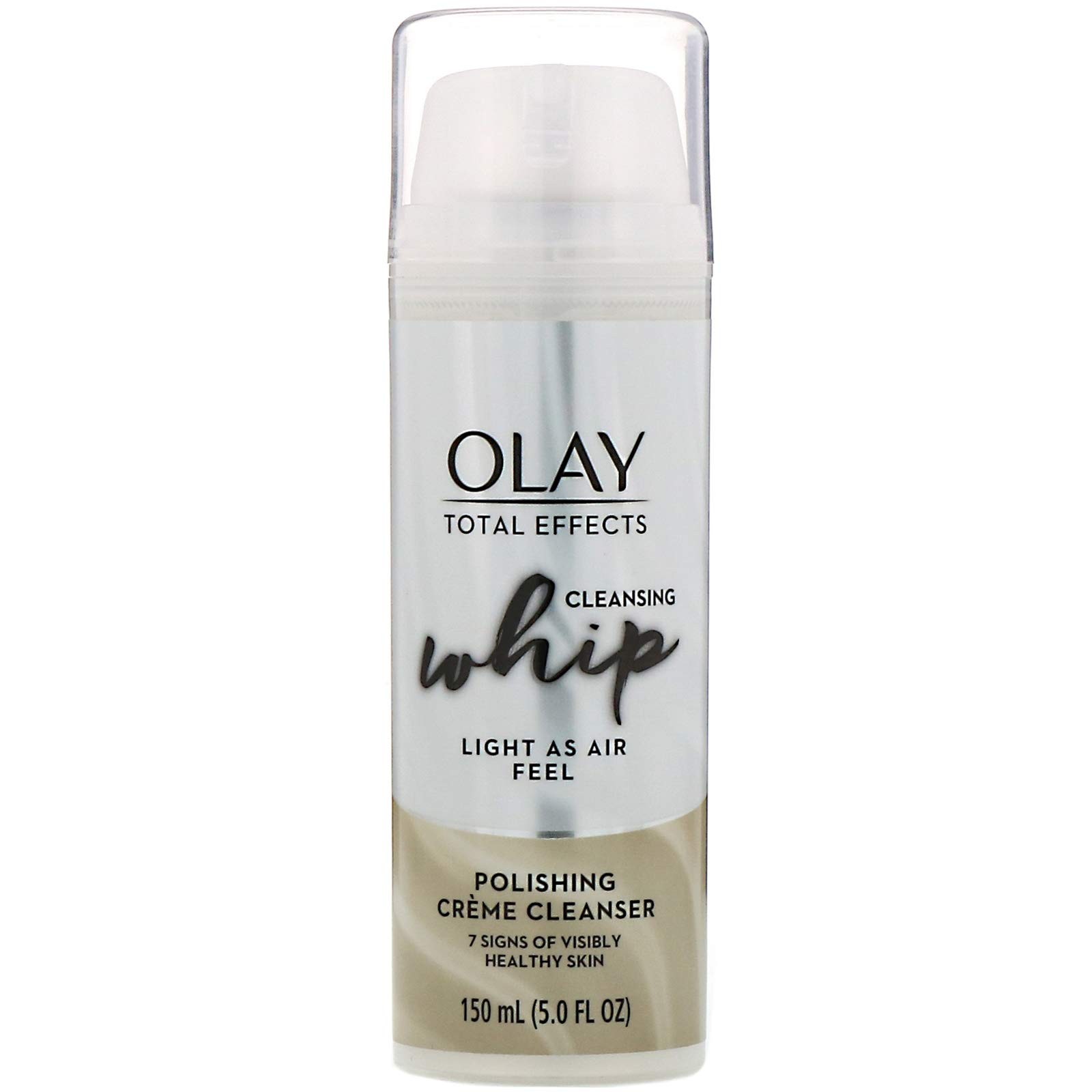 Olay Total Effects Cleansing Whip Polishing Creme Cleanser 5 oz Pump Face Wash