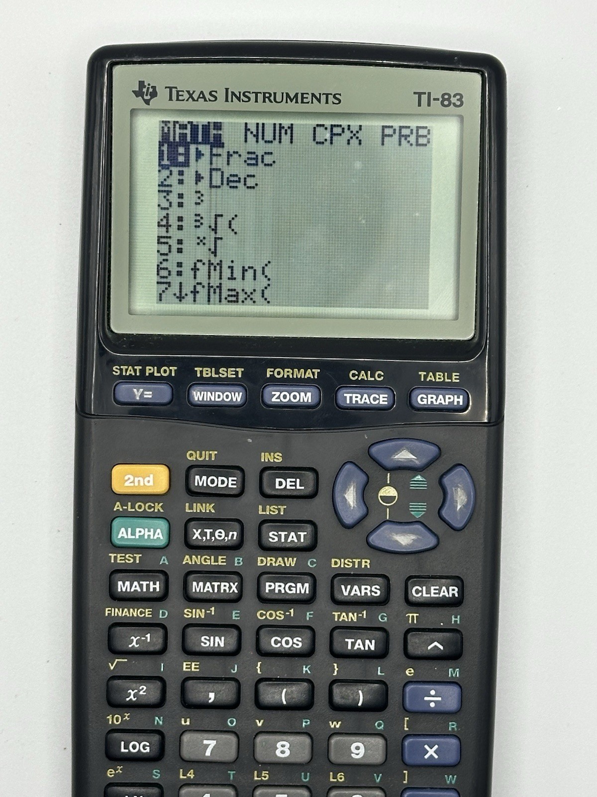 Texas Instruments TI83 Graphing Calculator-WORKS