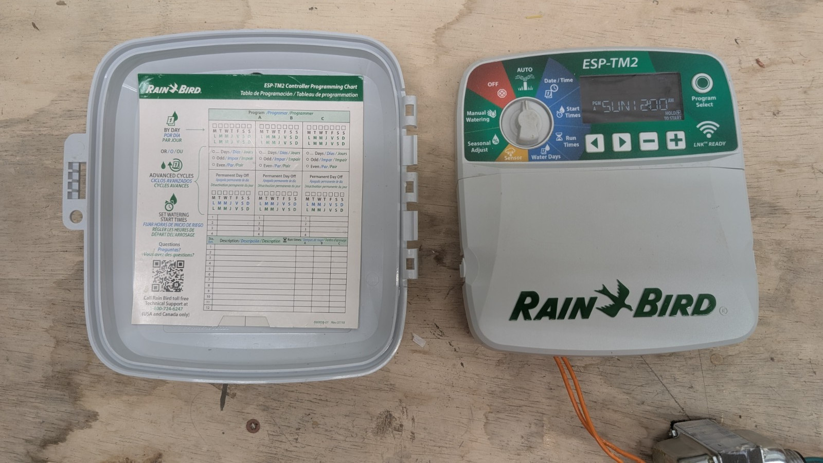 Rain Bird ESP-TM2 6-Station Faceplate Module Panel WITH LNK WiFi Module Bundle