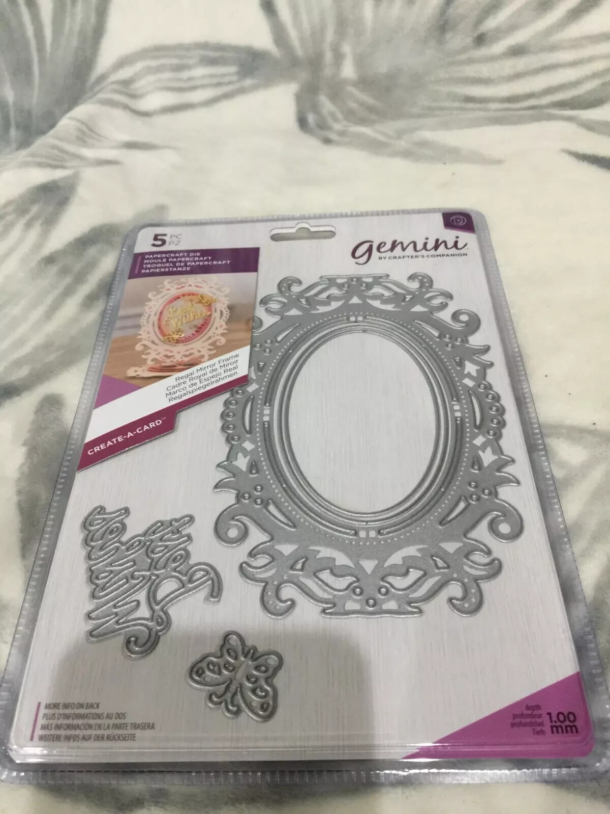 Gemini 5PC Create-A-Card REGAL MIRROR FRAME Crafter's Companion New