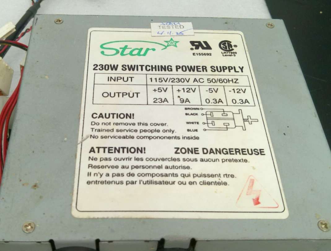 Star 230W Switching Power Supply