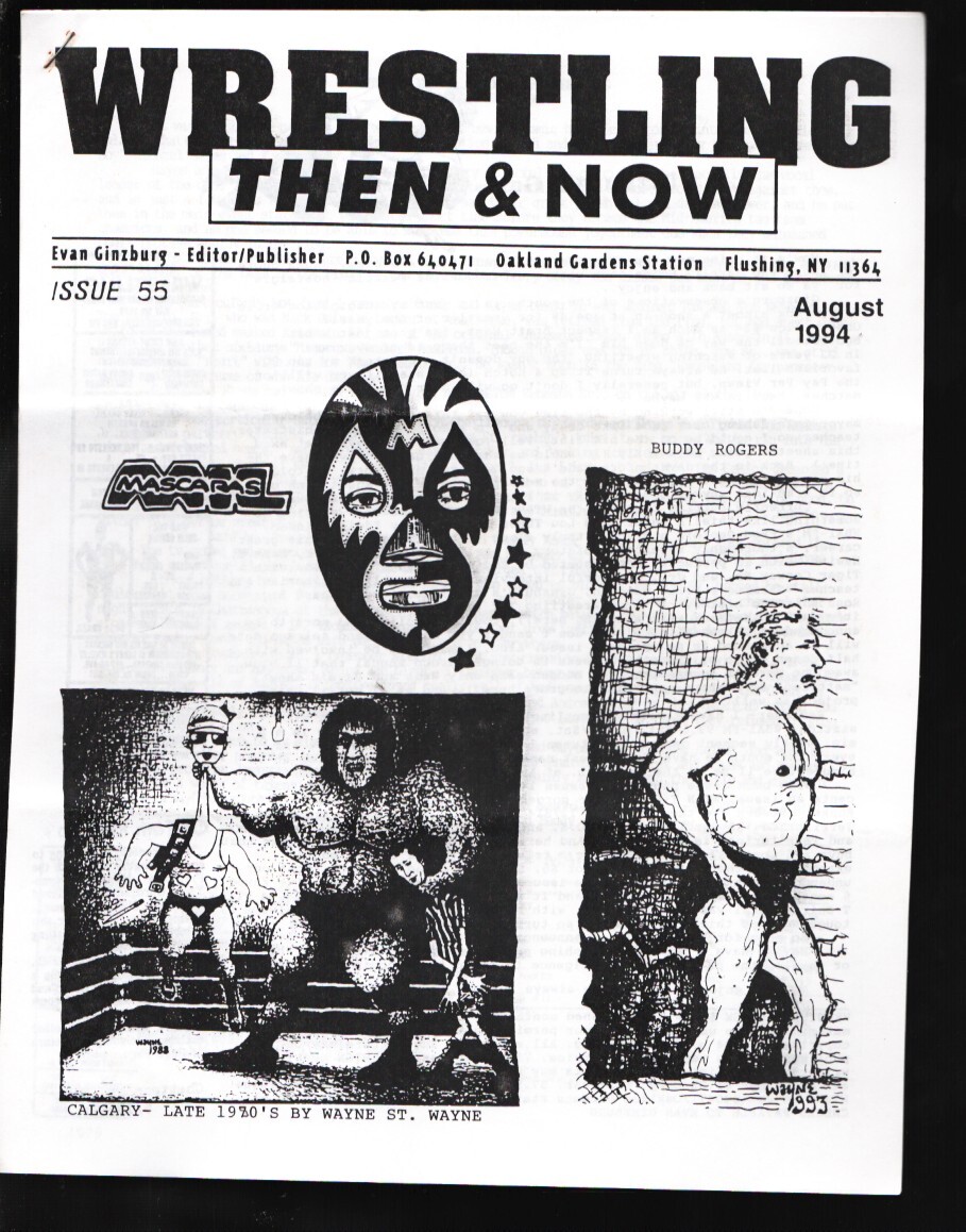 Sports Pub: Wrestling Then & Now #55 8/1994-Fan Newsletter-World's King of Sp...