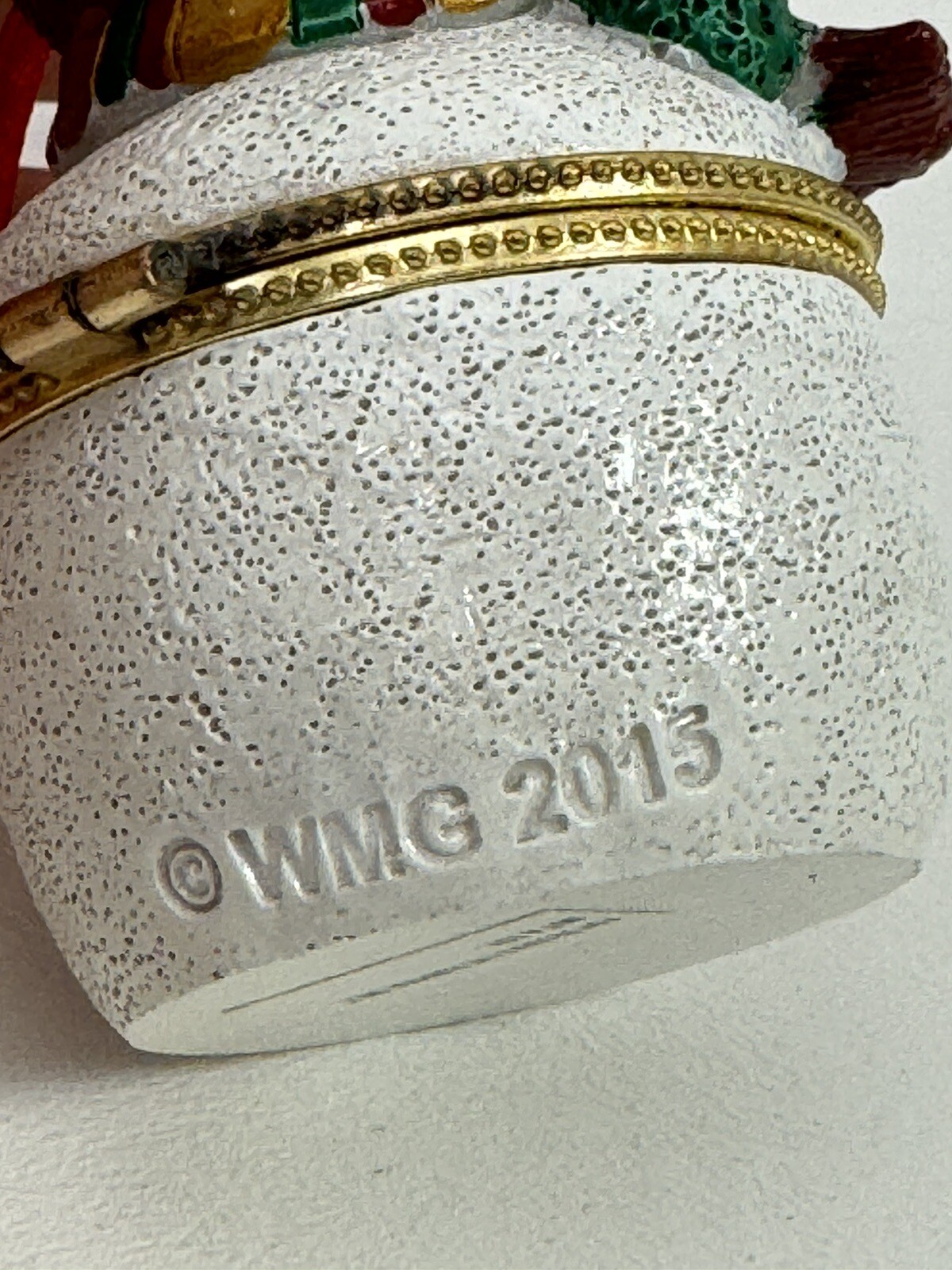 Collections ect. Christmas Hinged Trinket Box Snowman decor