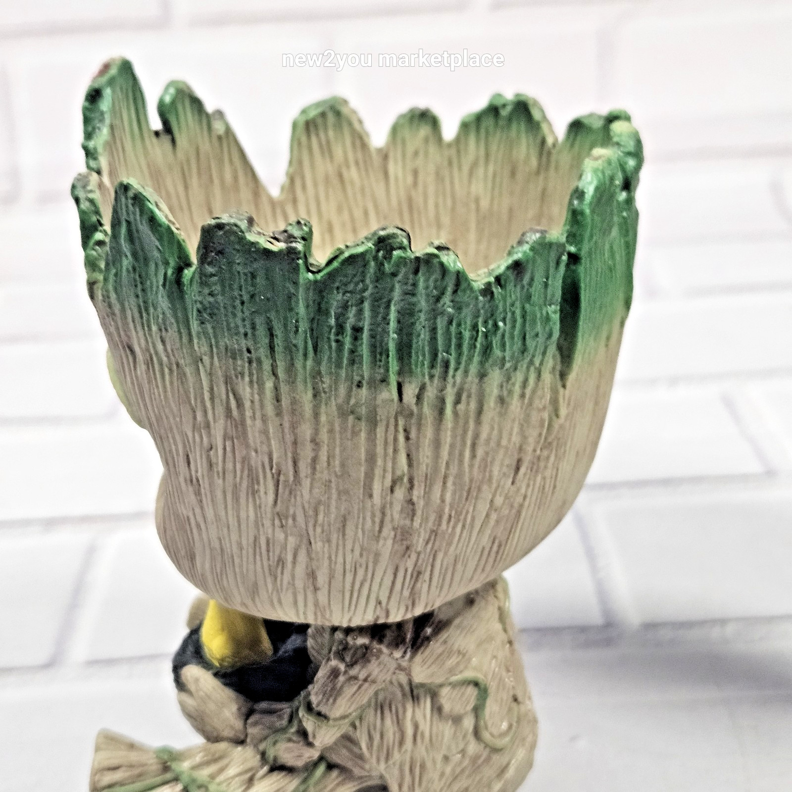 2 Baby Groot Flowerpots 5.5" Tall, Used As A Pen Holder Also succulents