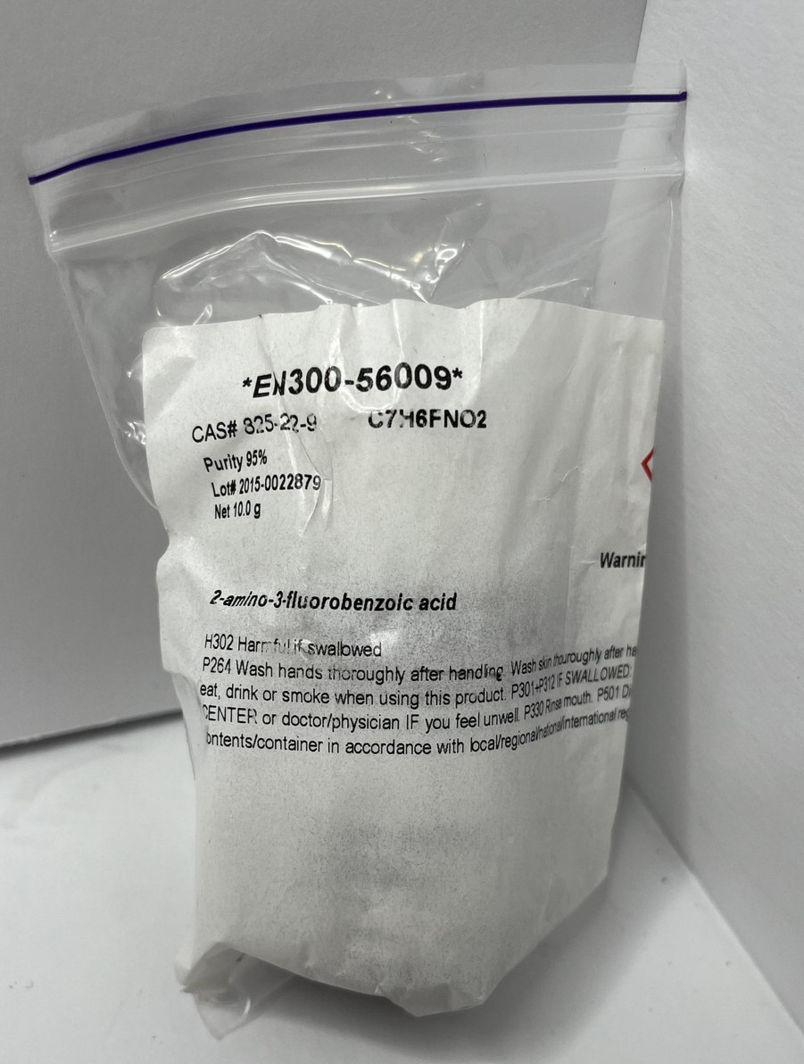 Enamine EN300-56009 2-Amino-3-Fluorobenzoic Acid 10g 95% Purity CAS 825-02-9