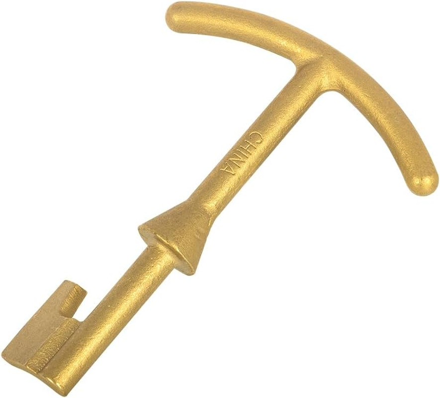 Water Meter Box Key, Brass Made, 5.5-Inch Length