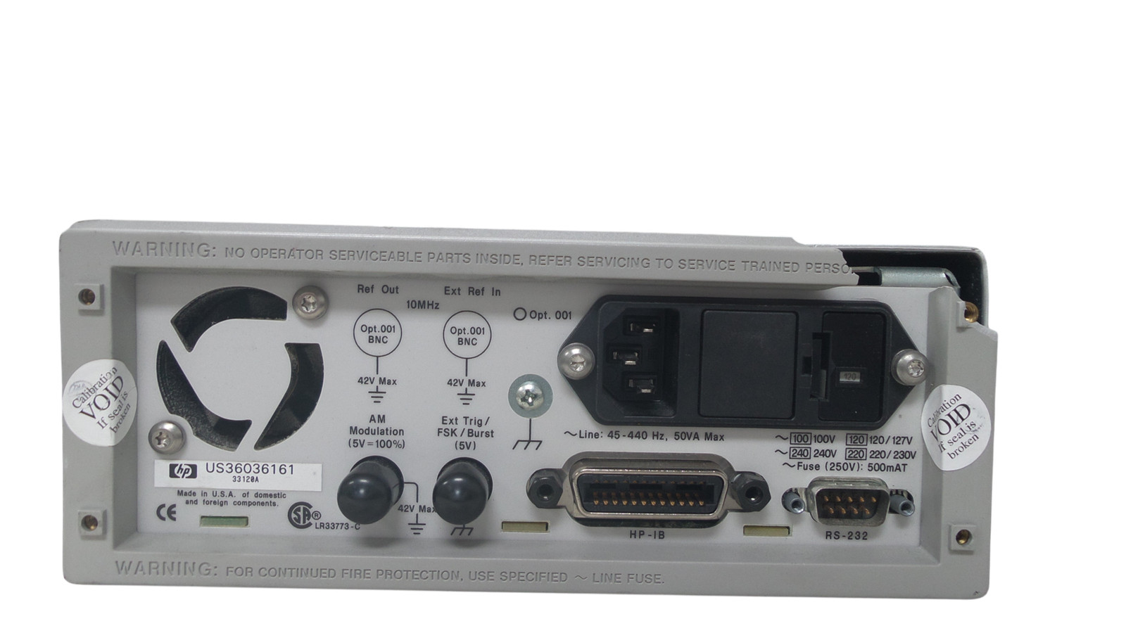 Agilent 33120A -15MHz Function Arbitrary Waveform Generator - Free Shipping