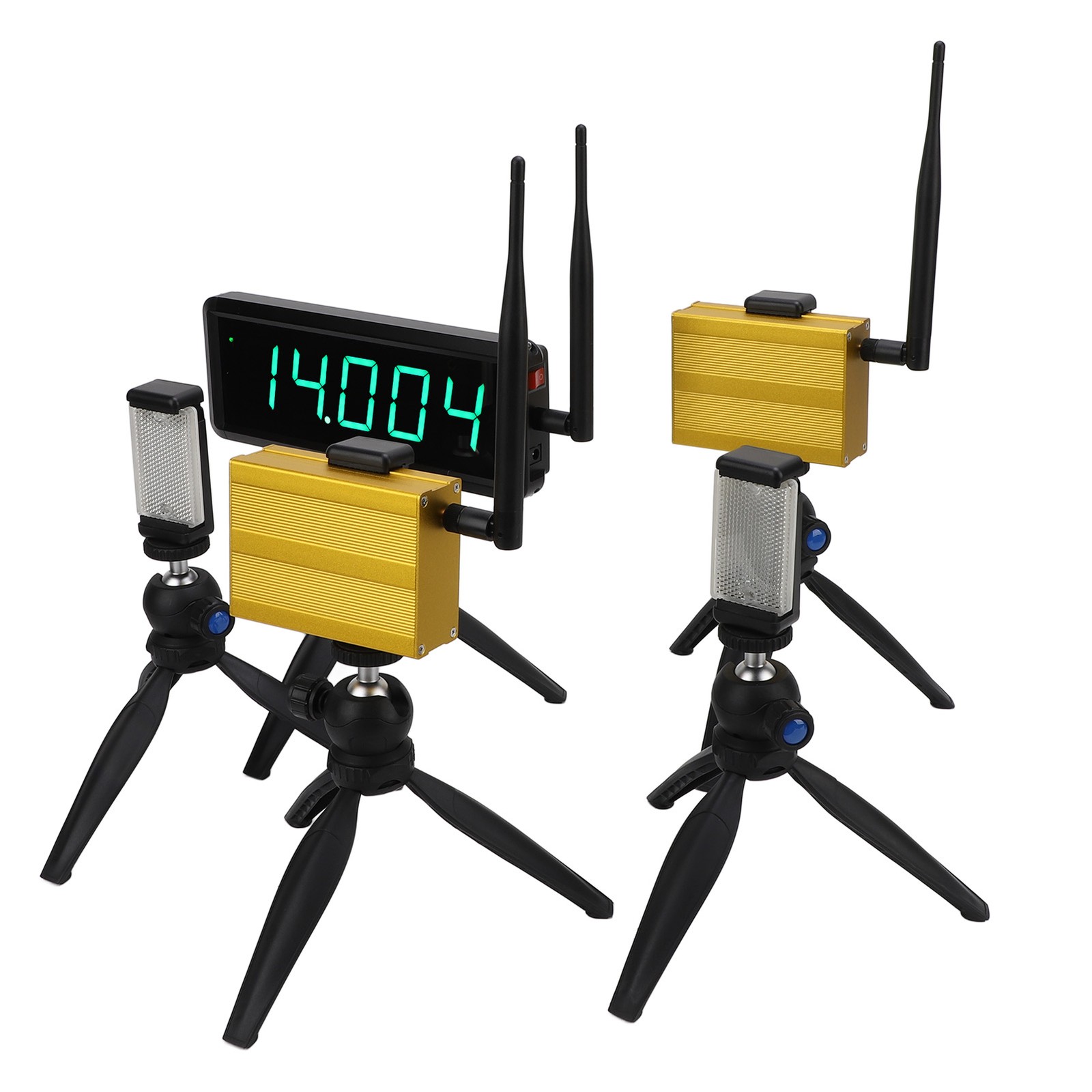 Wireless Laser Timer Battery Powered 5 Digit Digital Display Auto Reset NY
