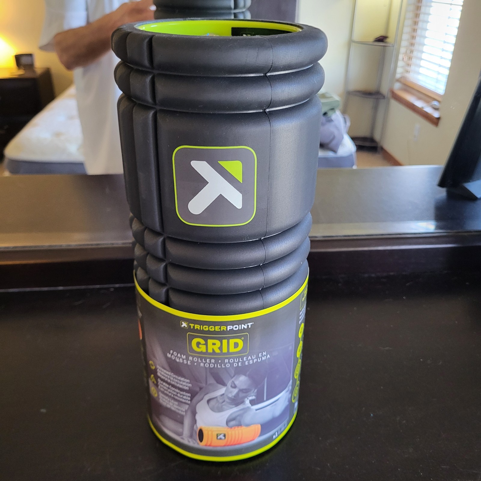 Trigger Point Performance 13" The Grid Revolutionary 5.5" Foam Roller Green -NEW