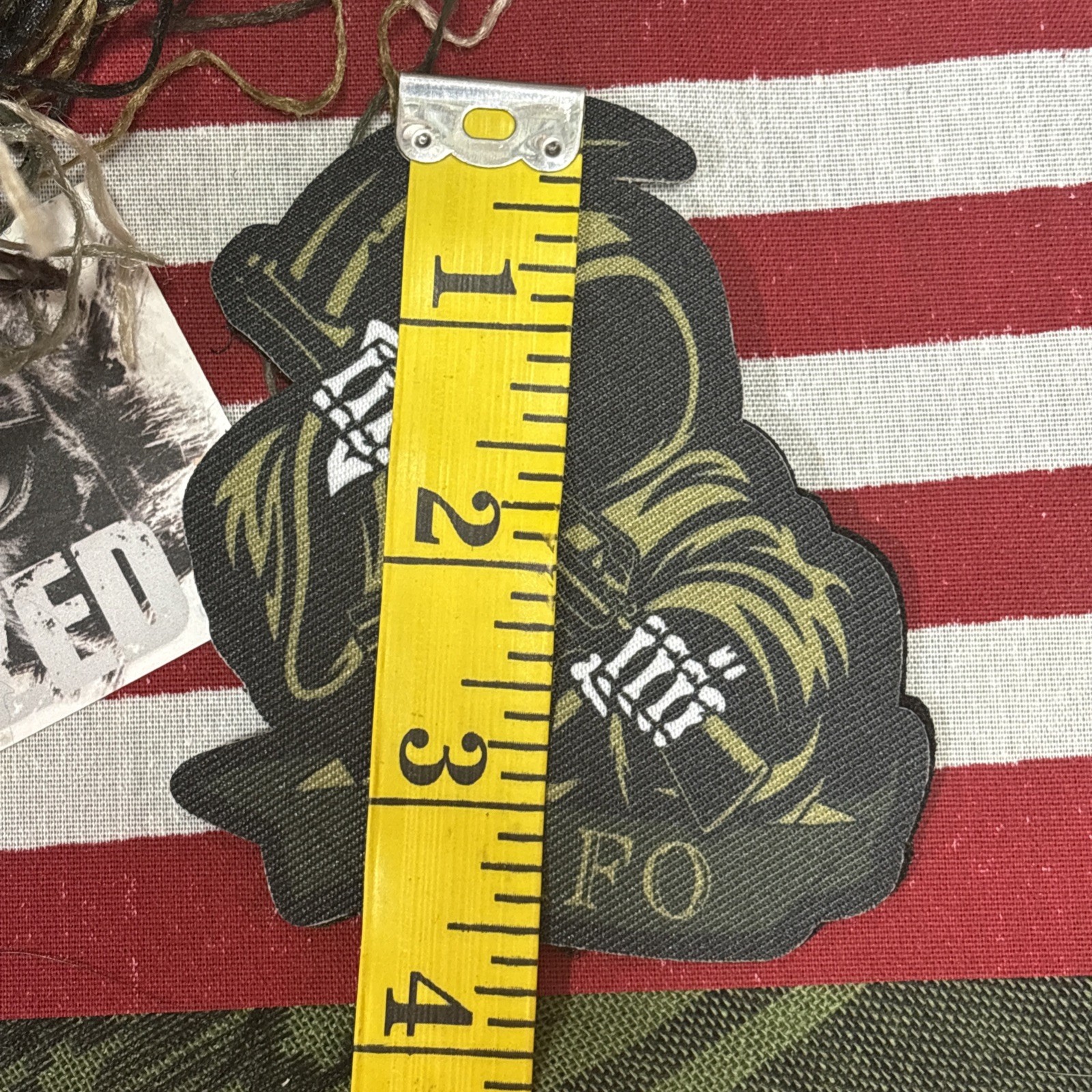 FAFO Reaper Moral Tactical Hook And Loop Patch High Quality Graphic ~3x3.5 LG
