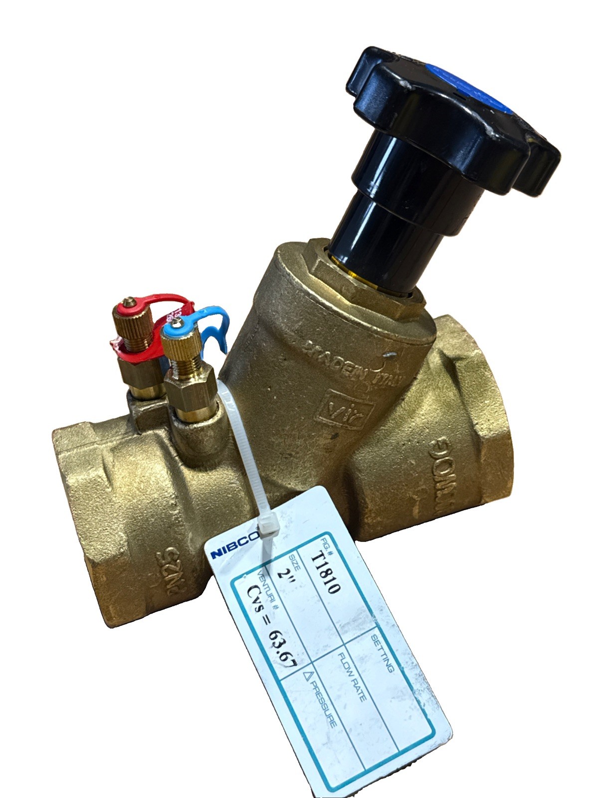 NIBCO 2” NL2X00D, T1810 BALANCING VALVE THREAD END 300 WOG NEW
