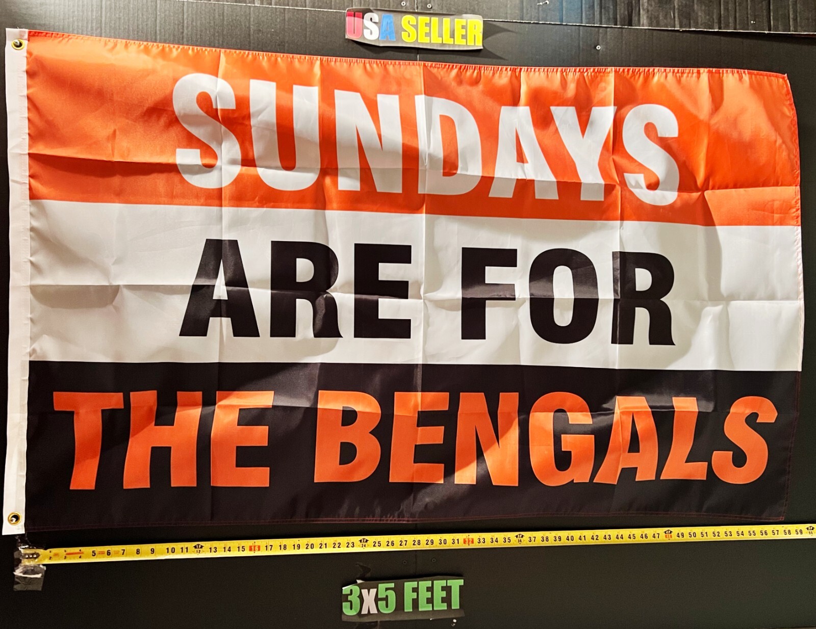 Football Flag FREE SHIPPING Cincinnati Bengals Borrow Man Cave Beer USA Sign 3x5